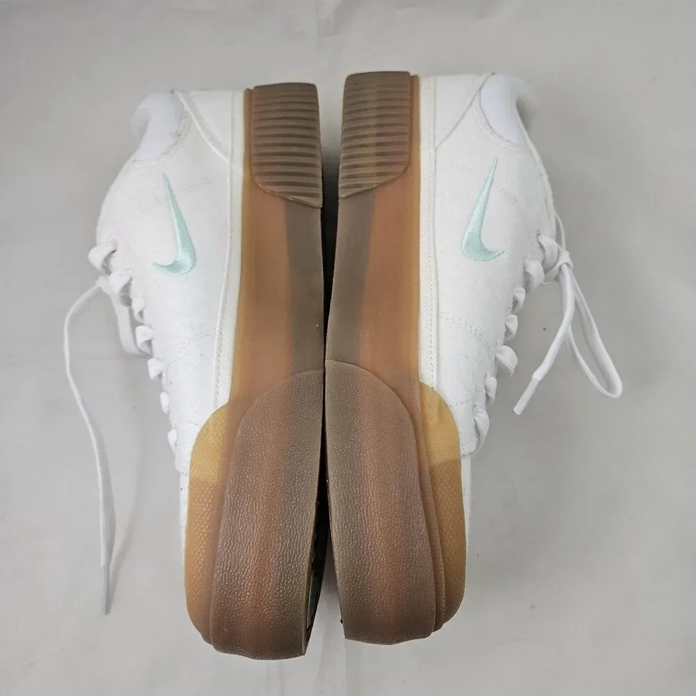 Nike Court Legacy Lift Women Sneakers 10 White Gum Mint Green Casual Effortless
